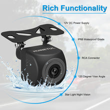 Load image into Gallery viewer, 12V CCD Car Vehicle Backup Reverse Rear View Camera Huinetul Waterproof Starlight Night Vision
